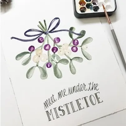 Handlettering-Workshop - Kreative Weihnachtsgrüße gestalten