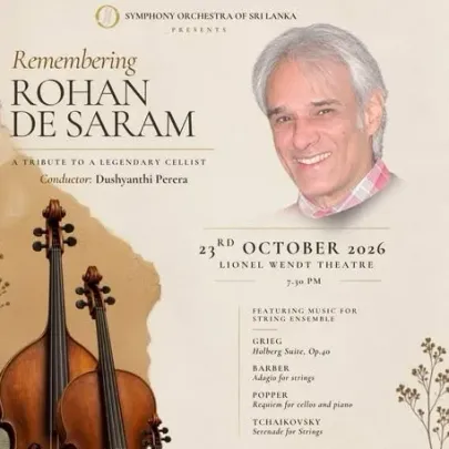 Symphony Orchestra of Sri Lanka, Remembering Rohan De Saram (SOSL)