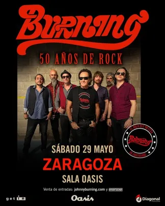 Burning - 50 años de Rock - Zaragoza
