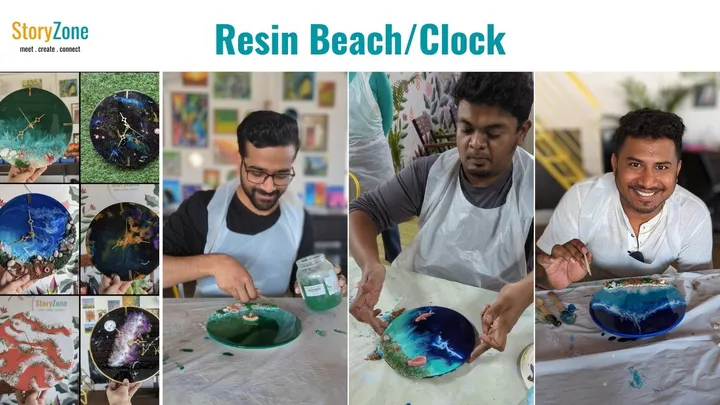 Resin Beach Art / Clock Workshop
