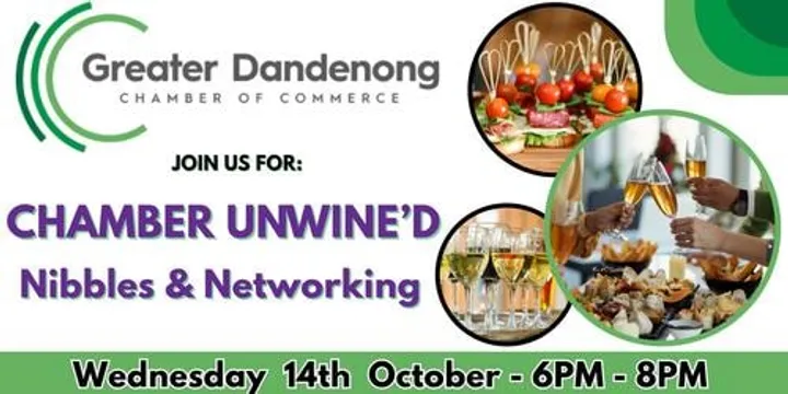 Chamber Unwine'd🍷- Nibbles & Networking Night - 14th of October