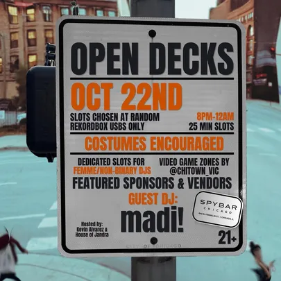 Pre-Halloween Thursday Social: Open Decks + Night Market