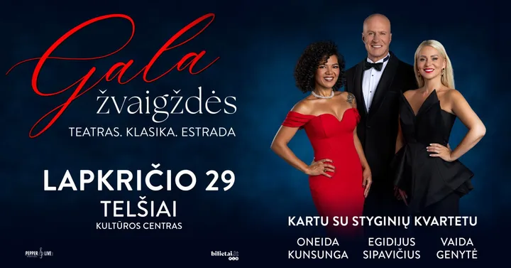 Koncertas ''GALA ŽVAIGŽDĖS'' | Telšiai