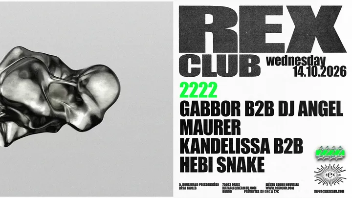2222: Gabbor b2b DJ ANGEL, MAURER, Kandelissa b2b Hebi Snake