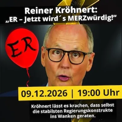 Reiner Kröhnert: „ER – Jetzt wird's MERZwürdig!“ | Magdeburg | machwerk - Reiner Kröhnert: „ER – Jetzt wird’s MERZwürdig!“ | Magdeburg | machwerk