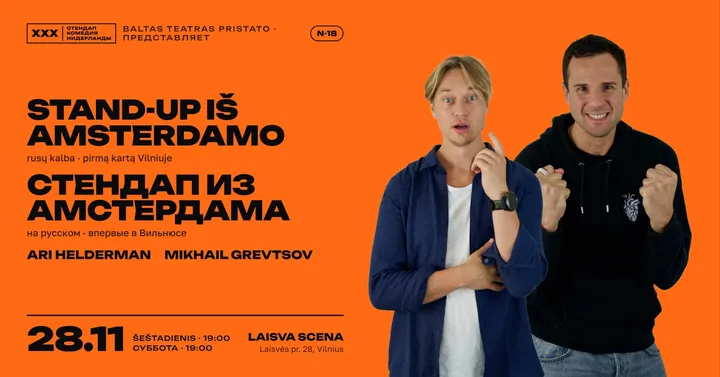 Stand-up iš Amsterdamo: Ari Helderman ir Mikhail Grevtsov
