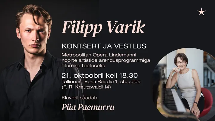 Filipp Varik. Kontsert ja vestlusõhtu õpingute toetuseks