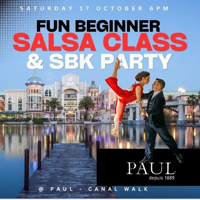 Beginner Salsa Class & Party @ PAUL Canal Walk