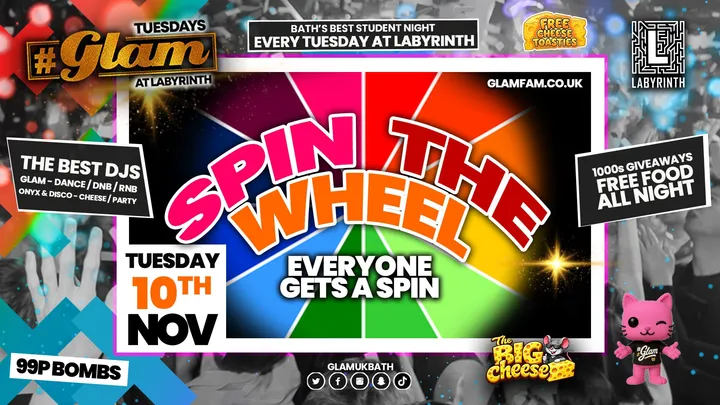 😻  GLAM |  SPIN THE WHEEL!! 🎡☸️| With 99p Bombs‼️