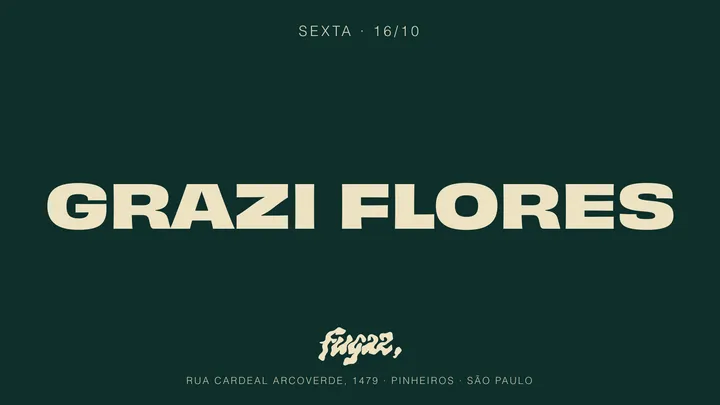 Fugaz recebe Grazi Flores