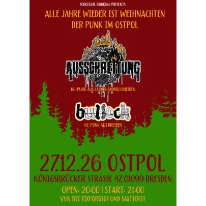 Weihnachtsspezial: Ausschreitung + Special Guest: Bullock