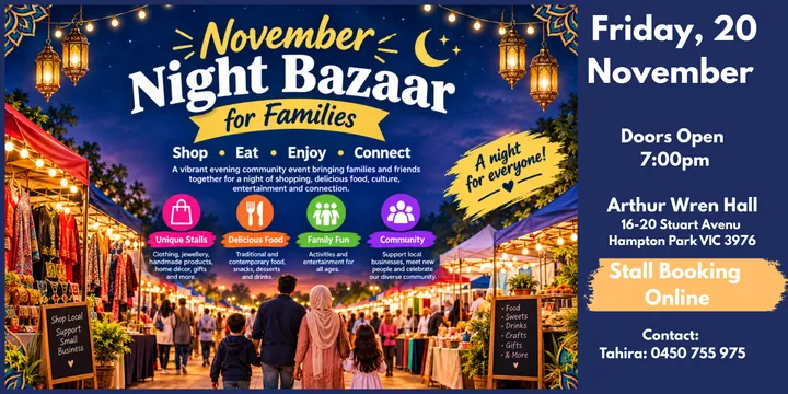 November Night Bazaar for Families