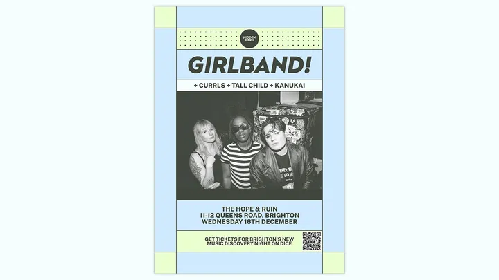 HH Presents: GIRLBAND! + Currls + tall child + Kanukai