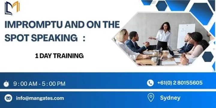 Impromptu and On the Spot Speaking: 1-Day Training in Sydney