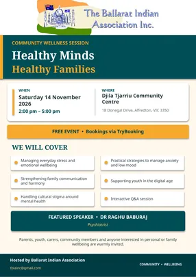 Community Conversations - The Ballarat Indian Association