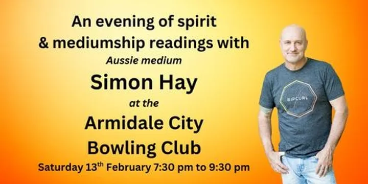 Aussie medium Simon Hay at the Armidale City Bowling Club