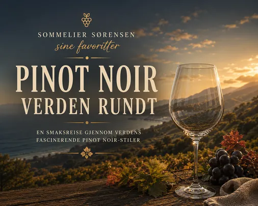 Vinsmaking - Pinot Noir verden rundt med Sommelier Sørensen