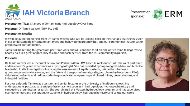 ONLINE - IAH VIC - Dr. Tamie Weaver -15th Oct 2026