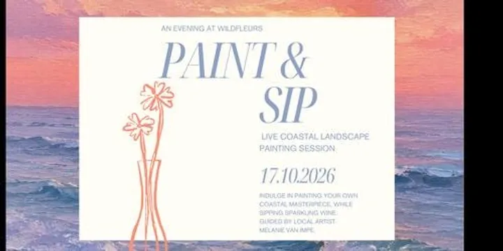 Live Coastal Landscape Paint & Sip - Evening at Wildfleurs