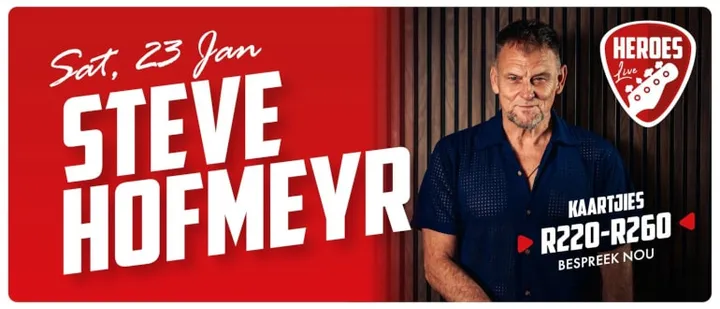 Steve Hofmeyr (SATERDAG) | Heroes Live