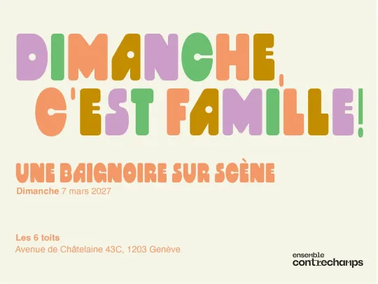 Une baignoire sur scène