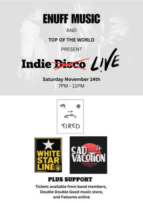 Enuff music presents - INDIE LIVE 🎸