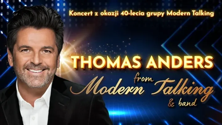 Thomas Anders from Modern Talking & Band. Specjalny koncert z okazji 40-lecia grupy Modern Talking.