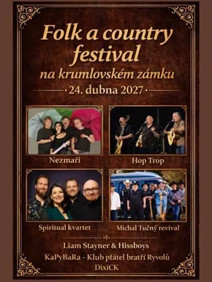 Folk a country festival na krumlovském zámku