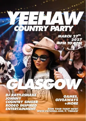 YEEHAW! COUNTRY DAY PARTY. GLASGOW.