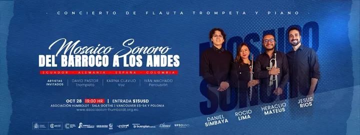 CONCIERTO  Mosaico Sonoro  Del barroco a los Andes  (28.10.26)