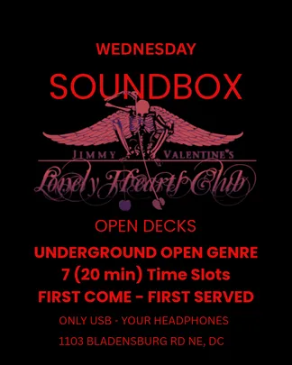 SoundBox - Open Genre Open Decks at Jimmy Valentines