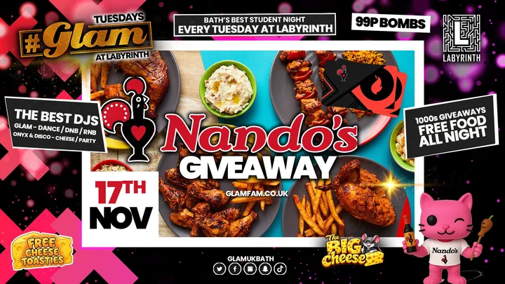 😻  GLAM |  🌶️ NANDOS GIVEAWAY! 🌶️| With 99p Bombs‼️