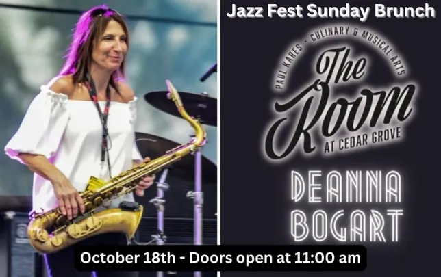 SOLD-OUT Deanna Bogart - Jazz Fest at The Room at Cedar Grove