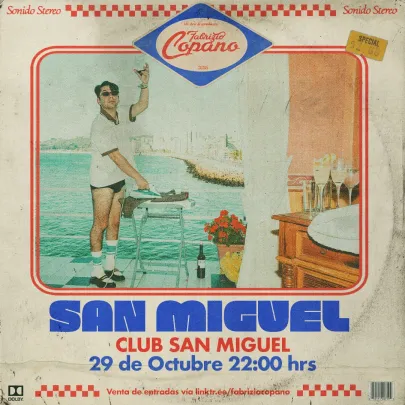 FABRIZIO COPANO / CLUB SAN MIGUEL / 29 DE OCTUBRE / 22:00 HRS