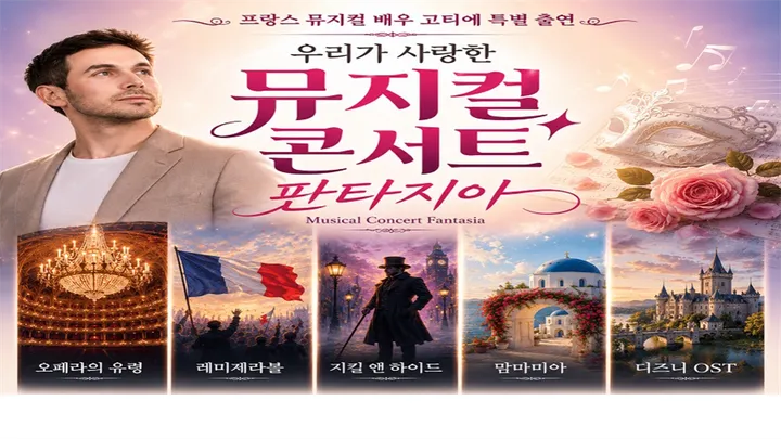 [제주] 10월 21일 뮤지컬 콘서트 판타지아 무료공연