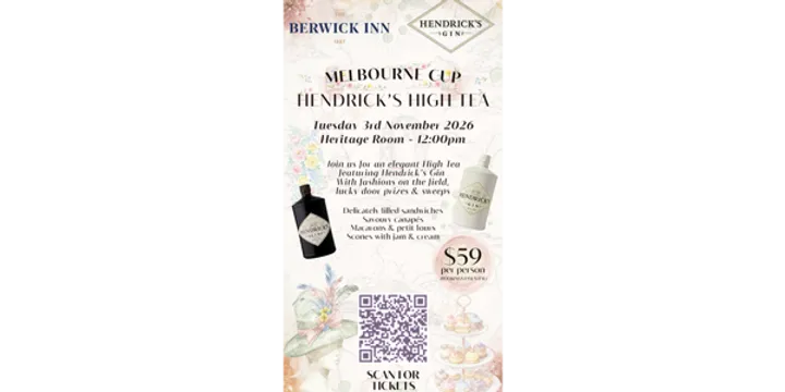 Hendrick's Melbourne Cup High Tea