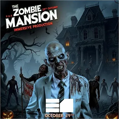 ZOMBIE MANSION The Immersive Halloween event 2000 pax FREE ENTRY