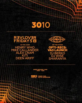 Opti-Recs VA3 Launch — Opti-Recs x Revolver Fridays
