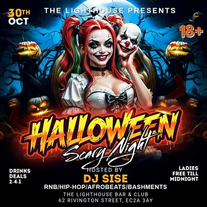 HALLOWEEN FRIDAY SCARY NIGHT EDITION @ THE LIGHTHOUSE BAR AND CLUB GROUND FLOOR