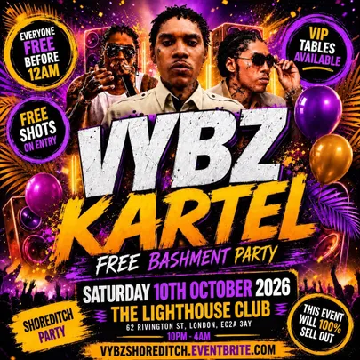 VYBZ Kartel - Free Bashment Party - Everyone Free Before 12AM