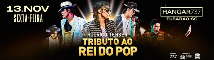 RODRIGO TEASER TRIBUTO AO REI DO POP NA HANGAR 737