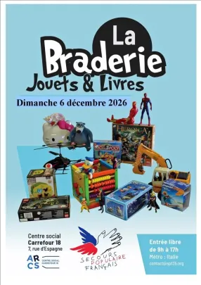 Braderie de jouets et livres