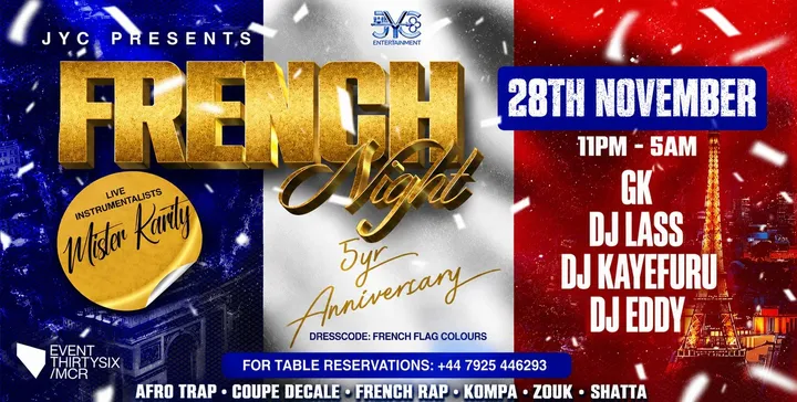 FRENCH NIGHT 🇫🇷 5 YEARS ANNIVERSARY