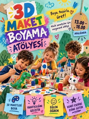 3D Maket Boyama Atölyesi