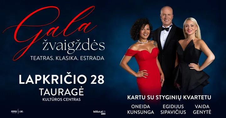 Koncertas ''GALA ŽVAIGŽDĖS'' | Tauragė