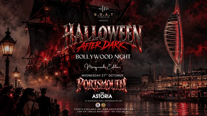 Portsmouth’s Biggest Bollywood Night | HALLOWEEN AFTER DARK 🎭 — Masquerade Edition | 21ST OCTOBER
