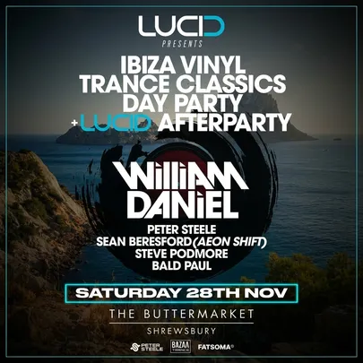 IBIZA VINYL TRANCE CLASSICS DAY PARTY + PERCEPTION DNB (SHREWSBURY)