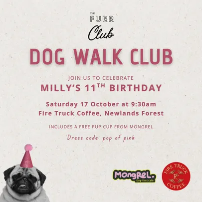 FURR Club Dog Walk: Milly's 11th Birthday