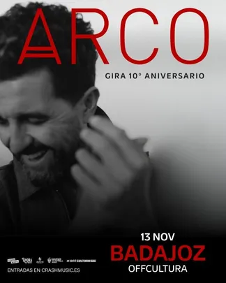 CONCIERTO ARCO - BADAJOZ - OFF CULTURA - VIERNES 13 DE NOVIEMBRE