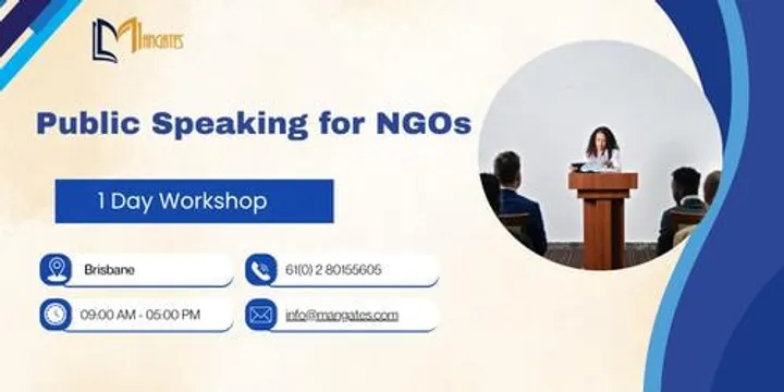 Public Speaking for NGOs: 1 Day Training in Brisbane